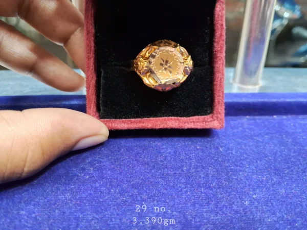 REGAL HEXA SIGNET Gold Ring